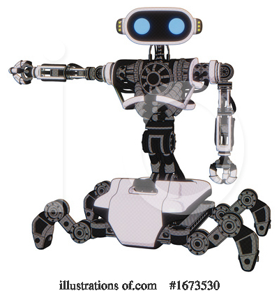Royalty-Free (RF) Robot Clipart Illustration by Leo Blanchette - Stock Sample #1673530