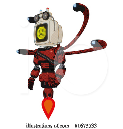 Royalty-Free (RF) Robot Clipart Illustration by Leo Blanchette - Stock Sample #1673533