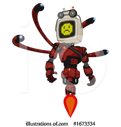 Royalty-Free (RF) Robot Clipart Illustration by Leo Blanchette - Stock Sample #1673534