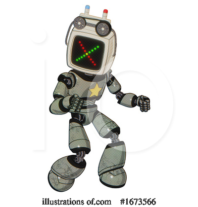 Royalty-Free (RF) Robot Clipart Illustration by Leo Blanchette - Stock Sample #1673566