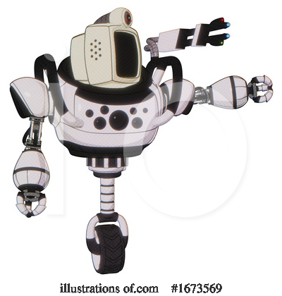 Royalty-Free (RF) Robot Clipart Illustration by Leo Blanchette - Stock Sample #1673569
