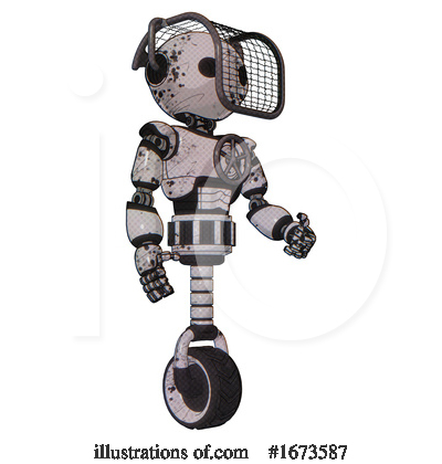 Royalty-Free (RF) Robot Clipart Illustration by Leo Blanchette - Stock Sample #1673587