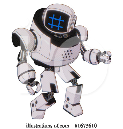 Royalty-Free (RF) Robot Clipart Illustration by Leo Blanchette - Stock Sample #1673610