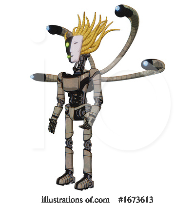 Royalty-Free (RF) Robot Clipart Illustration by Leo Blanchette - Stock Sample #1673613