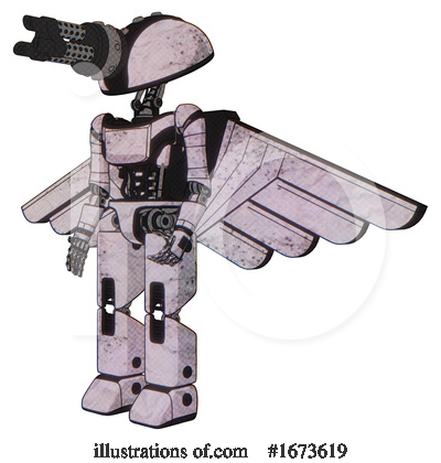Royalty-Free (RF) Robot Clipart Illustration by Leo Blanchette - Stock Sample #1673619