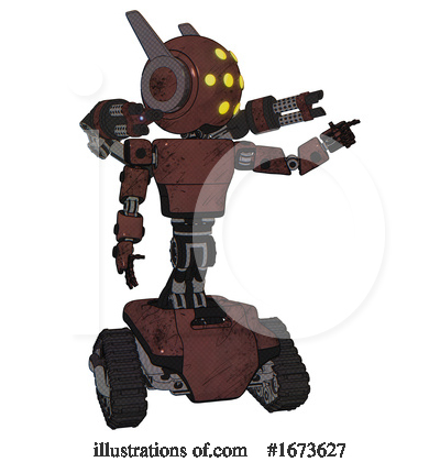 Royalty-Free (RF) Robot Clipart Illustration by Leo Blanchette - Stock Sample #1673627
