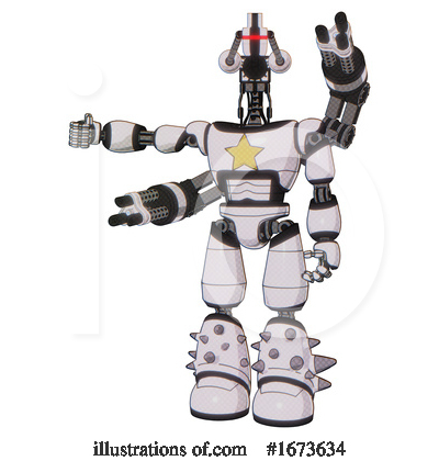 Royalty-Free (RF) Robot Clipart Illustration by Leo Blanchette - Stock Sample #1673634