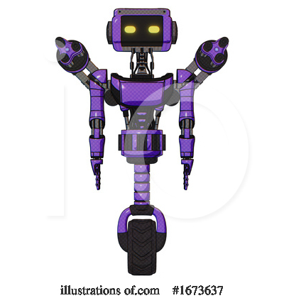 Royalty-Free (RF) Robot Clipart Illustration by Leo Blanchette - Stock Sample #1673637