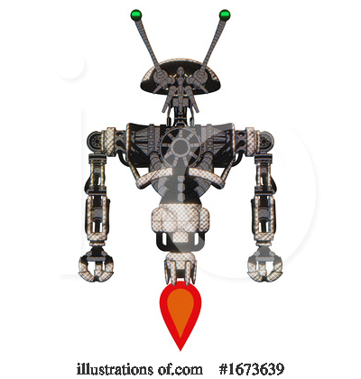 Royalty-Free (RF) Robot Clipart Illustration by Leo Blanchette - Stock Sample #1673639