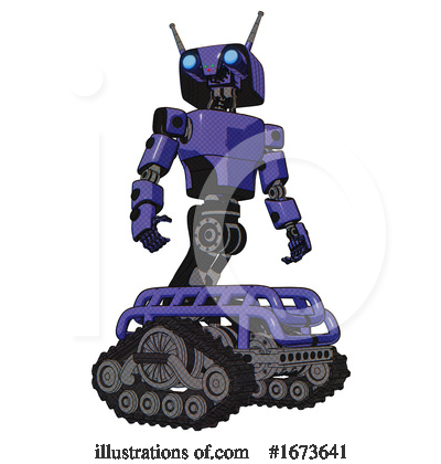 Royalty-Free (RF) Robot Clipart Illustration by Leo Blanchette - Stock Sample #1673641
