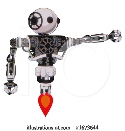 Royalty-Free (RF) Robot Clipart Illustration by Leo Blanchette - Stock Sample #1673644