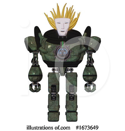 Royalty-Free (RF) Robot Clipart Illustration by Leo Blanchette - Stock Sample #1673649