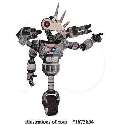 Royalty-Free (RF) Robot Clipart Illustration by Leo Blanchette - Stock Sample #1673654