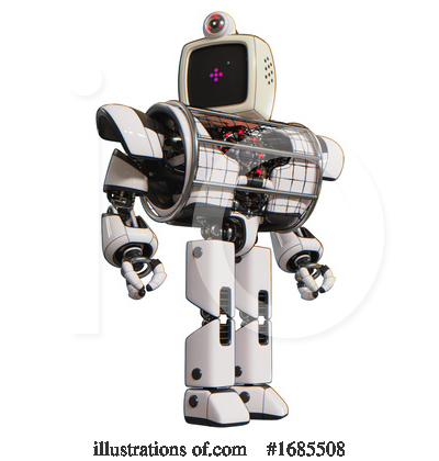 Royalty-Free (RF) Robot Clipart Illustration by Leo Blanchette - Stock Sample #1685508