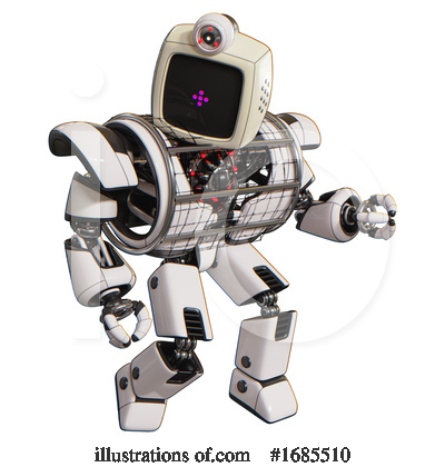 Royalty-Free (RF) Robot Clipart Illustration by Leo Blanchette - Stock Sample #1685510