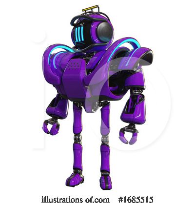 Royalty-Free (RF) Robot Clipart Illustration by Leo Blanchette - Stock Sample #1685515