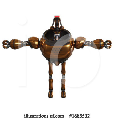 Royalty-Free (RF) Robot Clipart Illustration by Leo Blanchette - Stock Sample #1685532