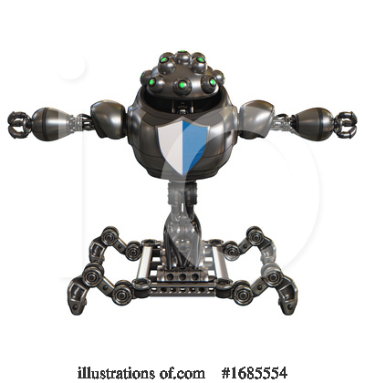 Royalty-Free (RF) Robot Clipart Illustration by Leo Blanchette - Stock Sample #1685554