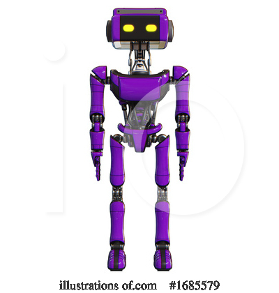 Royalty-Free (RF) Robot Clipart Illustration by Leo Blanchette - Stock Sample #1685579