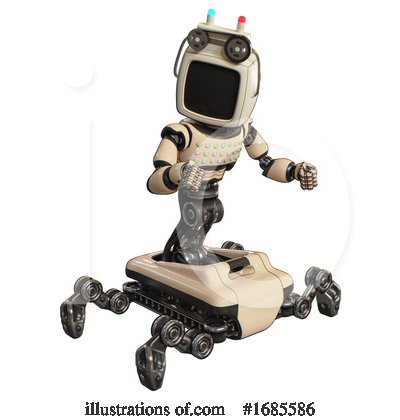 Royalty-Free (RF) Robot Clipart Illustration by Leo Blanchette - Stock Sample #1685586