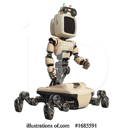 Royalty-Free (RF) Robot Clipart Illustration by Leo Blanchette - Stock Sample #1685591
