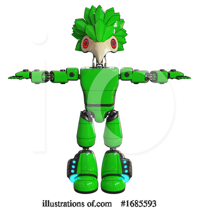 Royalty-Free (RF) Robot Clipart Illustration by Leo Blanchette - Stock Sample #1685593