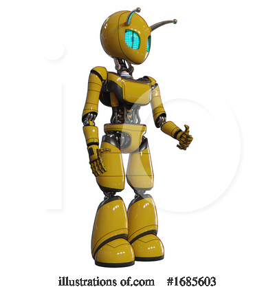 Royalty-Free (RF) Robot Clipart Illustration by Leo Blanchette - Stock Sample #1685603