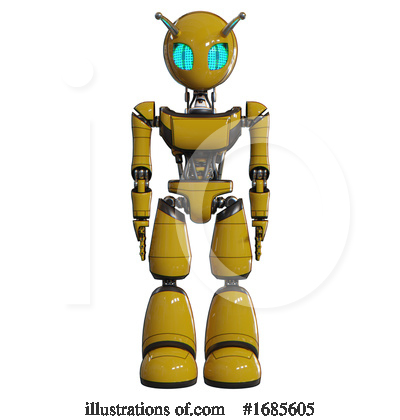 Royalty-Free (RF) Robot Clipart Illustration by Leo Blanchette - Stock Sample #1685605