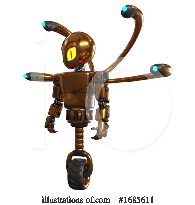 Royalty-Free (RF) Robot Clipart Illustration by Leo Blanchette - Stock Sample #1685611