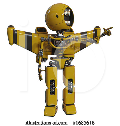 Royalty-Free (RF) Robot Clipart Illustration by Leo Blanchette - Stock Sample #1685616