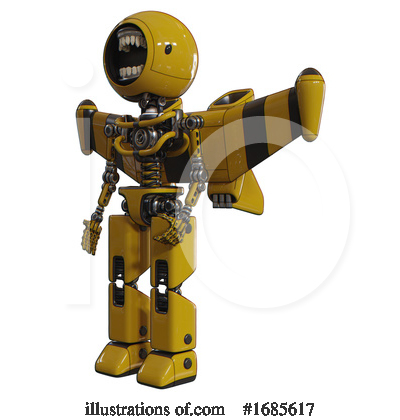 Royalty-Free (RF) Robot Clipart Illustration by Leo Blanchette - Stock Sample #1685617