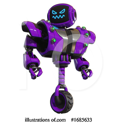Royalty-Free (RF) Robot Clipart Illustration by Leo Blanchette - Stock Sample #1685633