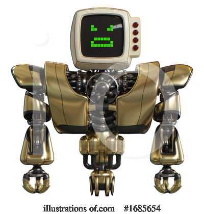 Royalty-Free (RF) Robot Clipart Illustration by Leo Blanchette - Stock Sample #1685654