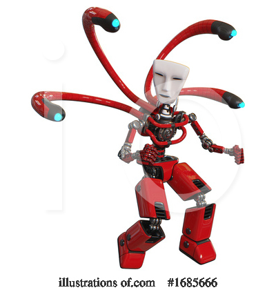 Royalty-Free (RF) Robot Clipart Illustration by Leo Blanchette - Stock Sample #1685666