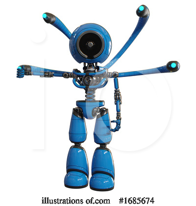 Royalty-Free (RF) Robot Clipart Illustration by Leo Blanchette - Stock Sample #1685674