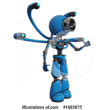 Royalty-Free (RF) Robot Clipart Illustration by Leo Blanchette - Stock Sample #1685675