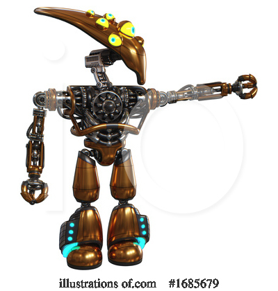 Royalty-Free (RF) Robot Clipart Illustration by Leo Blanchette - Stock Sample #1685679