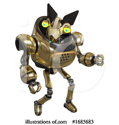 Royalty-Free (RF) Robot Clipart Illustration by Leo Blanchette - Stock Sample #1685683