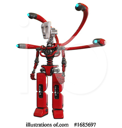 Royalty-Free (RF) Robot Clipart Illustration by Leo Blanchette - Stock Sample #1685697