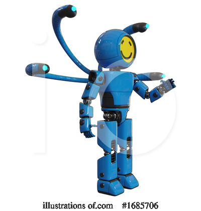 Royalty-Free (RF) Robot Clipart Illustration by Leo Blanchette - Stock Sample #1685706