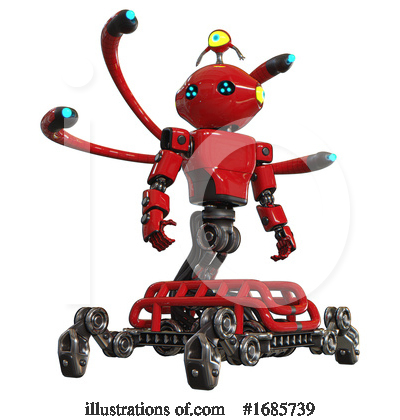 Royalty-Free (RF) Robot Clipart Illustration by Leo Blanchette - Stock Sample #1685739