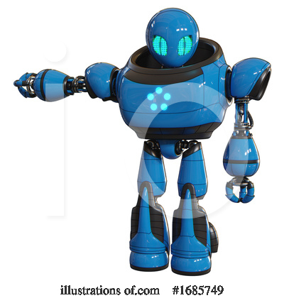 Royalty-Free (RF) Robot Clipart Illustration by Leo Blanchette - Stock Sample #1685749