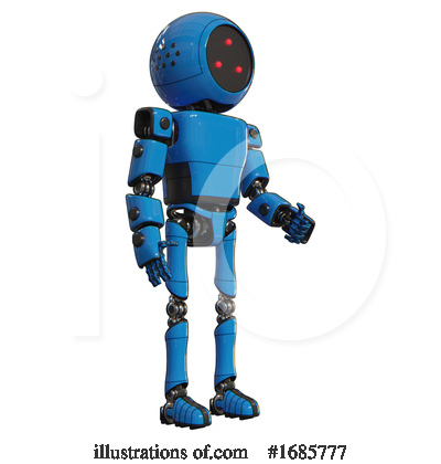 Royalty-Free (RF) Robot Clipart Illustration by Leo Blanchette - Stock Sample #1685777