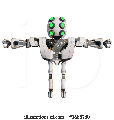 Royalty-Free (RF) Robot Clipart Illustration by Leo Blanchette - Stock Sample #1685780