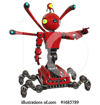 Royalty-Free (RF) Robot Clipart Illustration by Leo Blanchette - Stock Sample #1685789