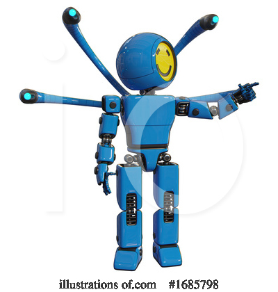 Royalty-Free (RF) Robot Clipart Illustration by Leo Blanchette - Stock Sample #1685798