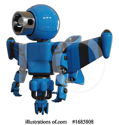 Royalty-Free (RF) Robot Clipart Illustration by Leo Blanchette - Stock Sample #1685808