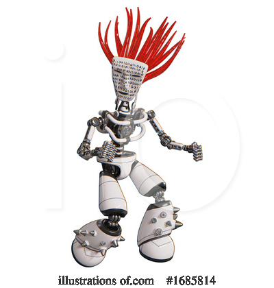 Royalty-Free (RF) Robot Clipart Illustration by Leo Blanchette - Stock Sample #1685814