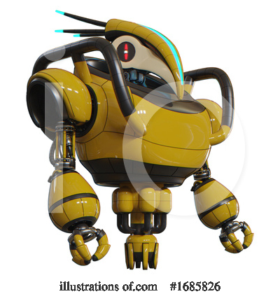 Royalty-Free (RF) Robot Clipart Illustration by Leo Blanchette - Stock Sample #1685826