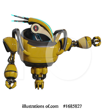 Royalty-Free (RF) Robot Clipart Illustration by Leo Blanchette - Stock Sample #1685827